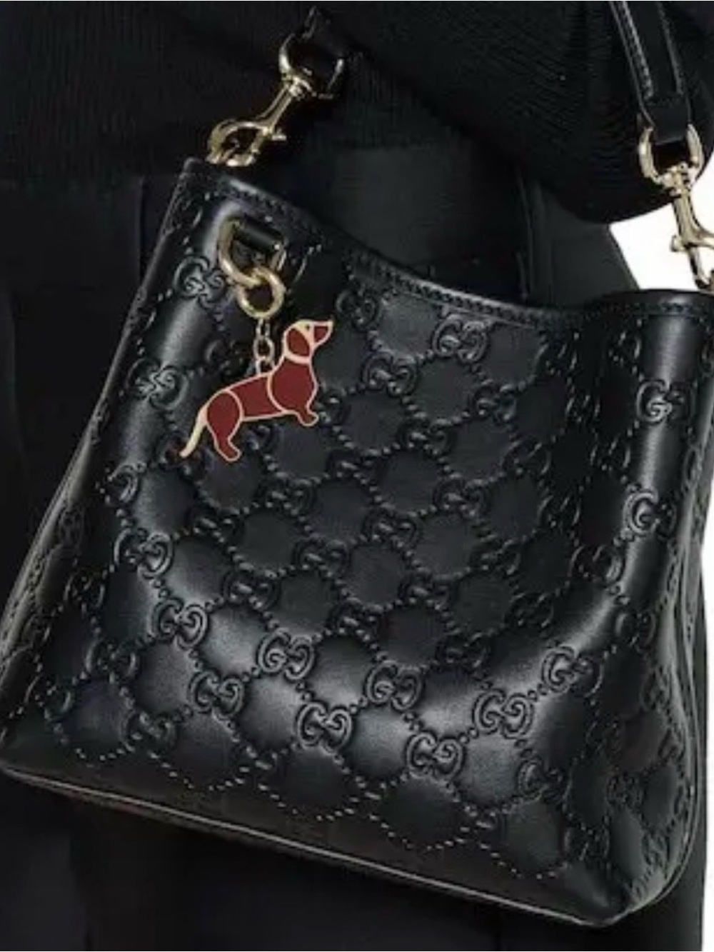 Gucci Dog Enamel bag charm from the pre-fall collection 2025 NWOT - Picture 5 of 7